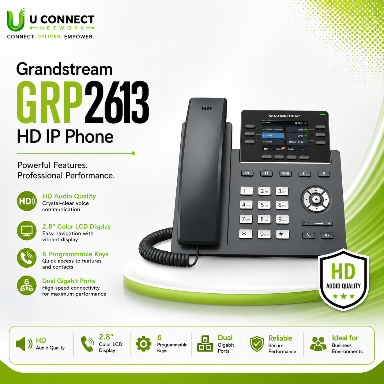 Grandstream GRP2613 HD IP Phone