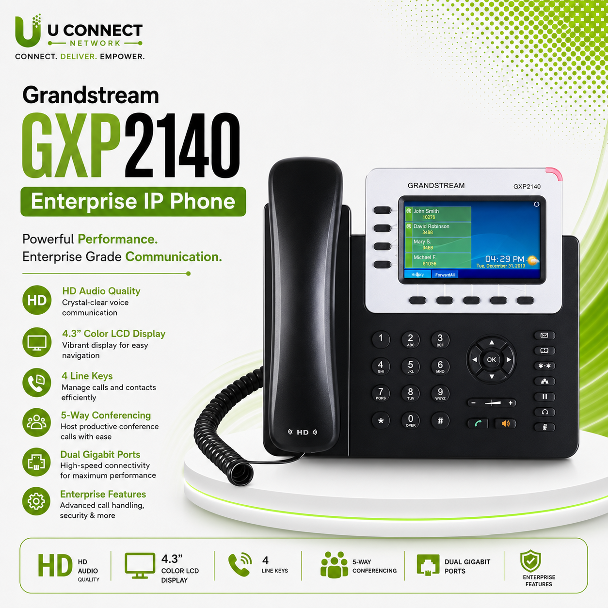 Grandstream GXP2140 Enterprise IP Phone