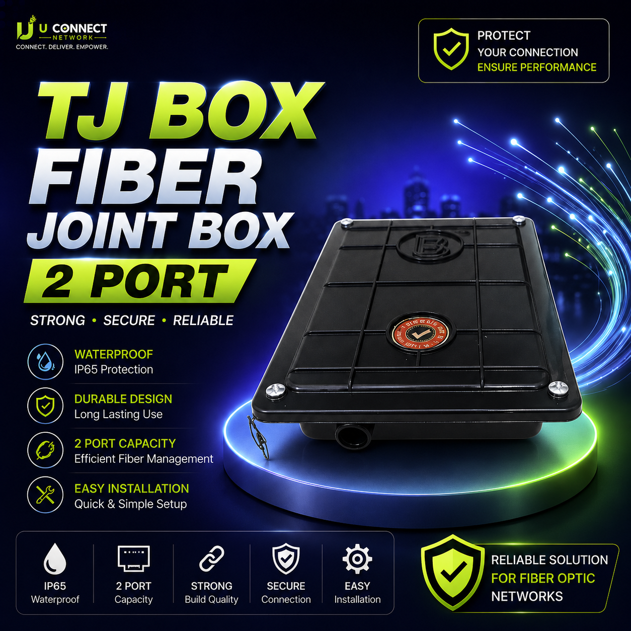 TJ Box Fiber Joint Box 2 Port