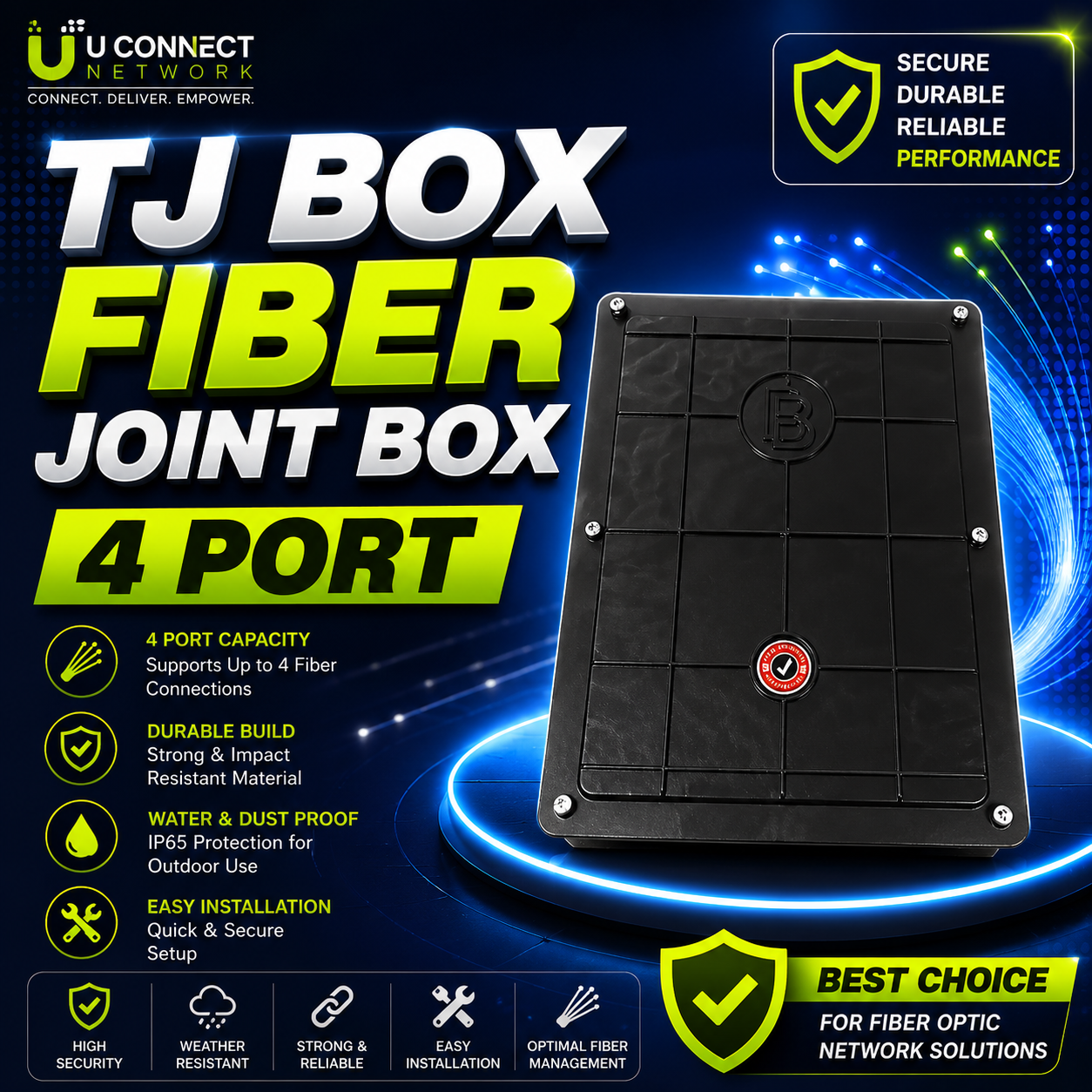 TJ Box Fiber Joint Box 4 Port