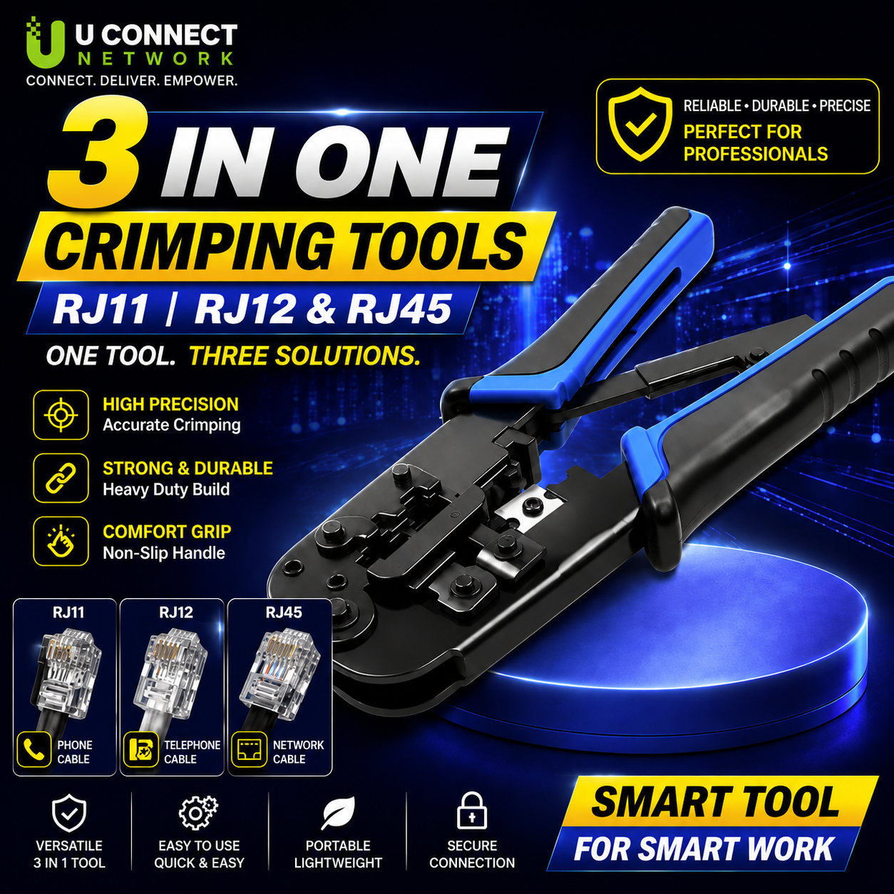 3 In One Crimping Tools RJ11 RJ12 & Rj45