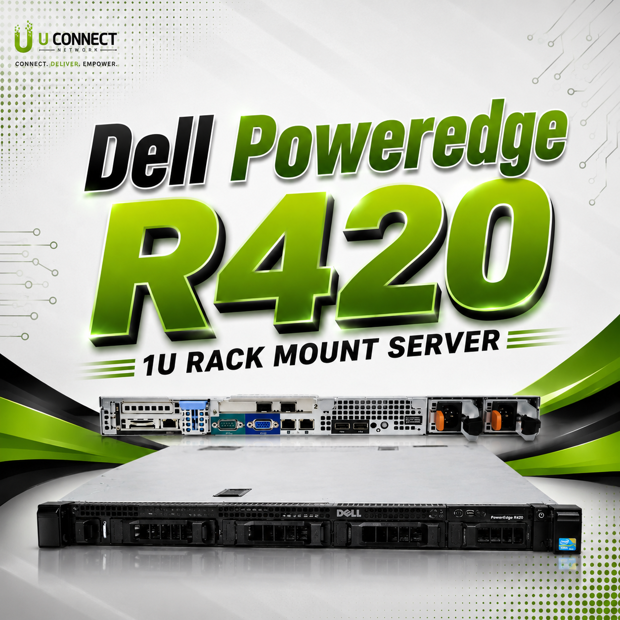 Dell Poweredge R420 1U Rack Mount Server